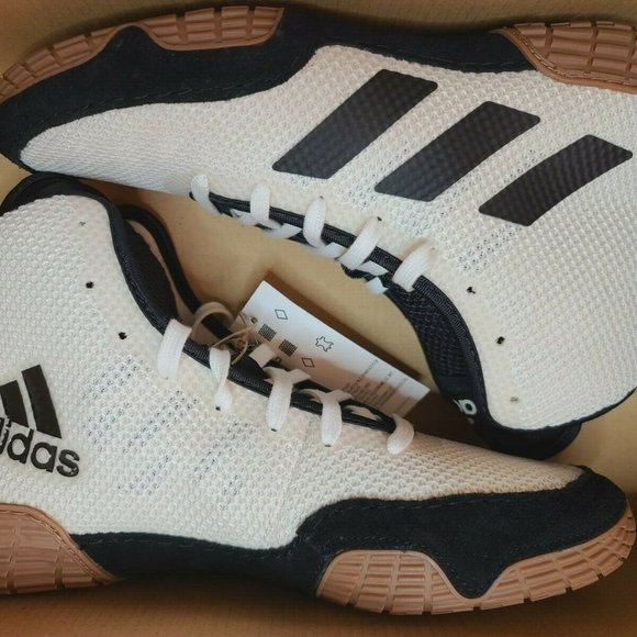 adidas Other - Adidas Tech Fall 2.0 Wrestling Off White Black Gum FU8172 Sz US 5 Kids Youth. Co